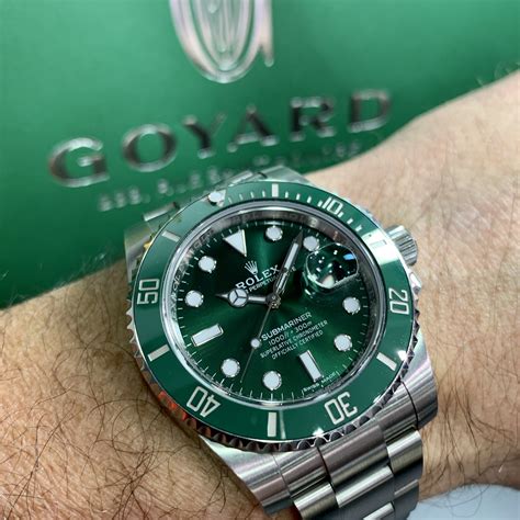 rolex submariner white gold green dial|Rolex Submariner date 116610lv.